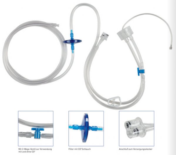 Spülschlauchdeckel mit CO2 für Olympus 60 Stück