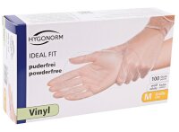 Hygonorm Ideal Fit Vinylhandschuhe puderfrei Farbe:weiss L