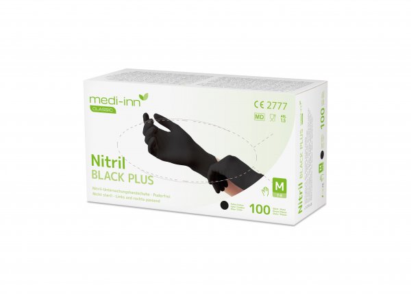 Nitril Handschuhe Black plus, Länge:240 mm XL Box (100 Stück)