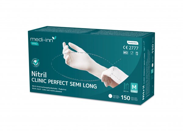 Clinic Perfect Nitril Handschuhe weiß 265 mm S Karton