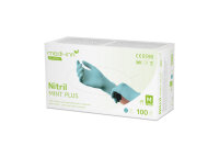 Nitril Handschuhe bunt, Mint, Länge:240 mm M Karton