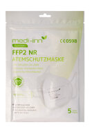 FFP2 Maske, ohne Ventil, weiss, Ohrschlaufe Karton